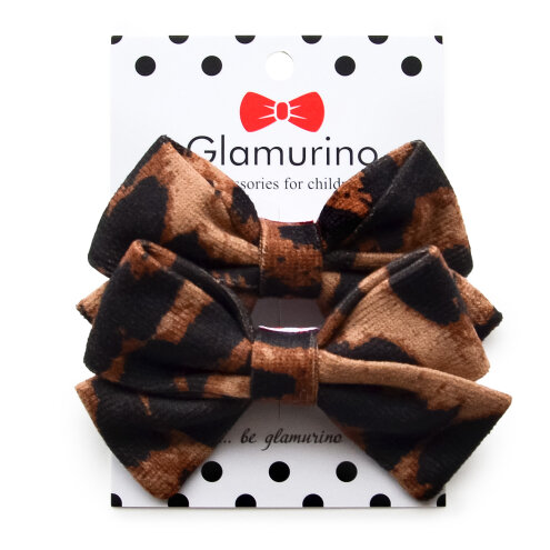 Tina's hair bows (microwelvet) Leo