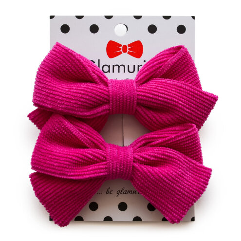 Tina's hair bowls (microwelvet) fuchsia