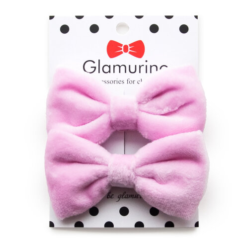 Glamurino style hair bows pink