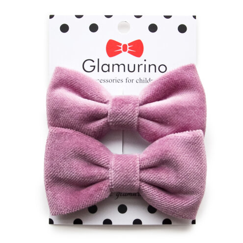 Glamurino style hair bows purple