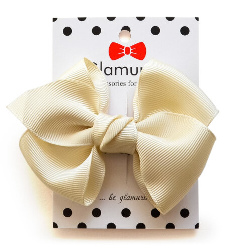 Lera l vanilla hair bow