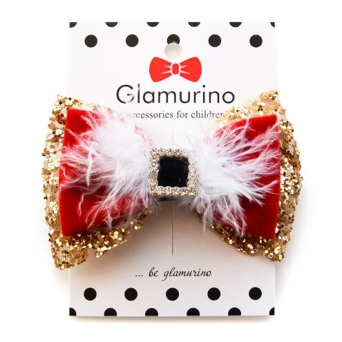 Santa hair bow