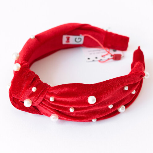 Hair hoop Little Miss red
