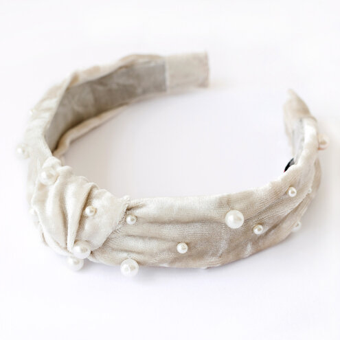 Hair hoop Little Miss ivory
