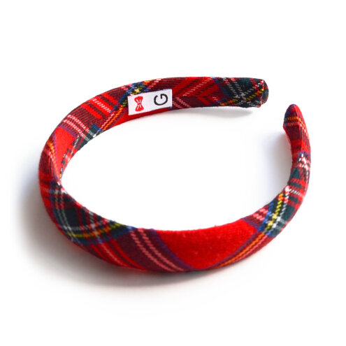 Hair hoop Lilya (cage) red
