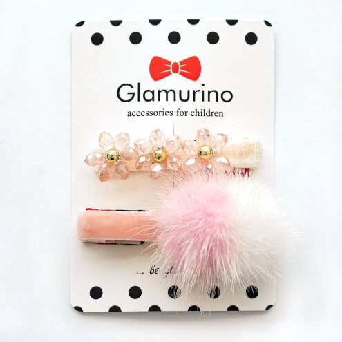 Hair clips 100% Pink Princess