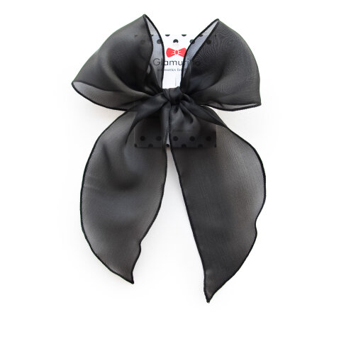 Hair bow Ruta (organza) black